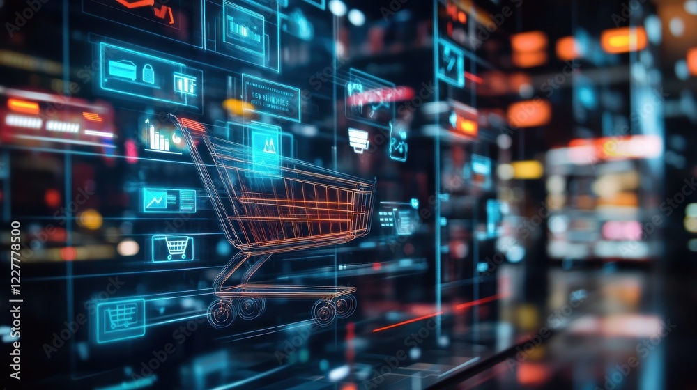 E-commerce and Digital Shopping Revolution: A Futuristic Interface