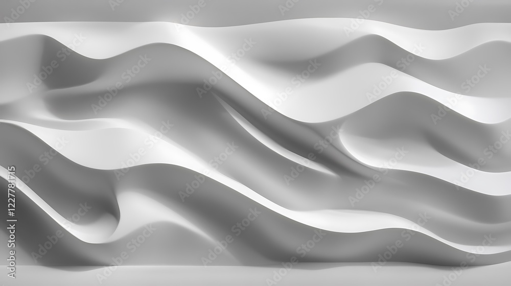 Abstract White Wave Pattern Design Background Abstract White Wave Pattern Design Background