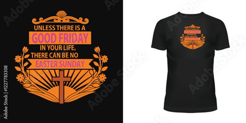 Good friday colourful t shirt design