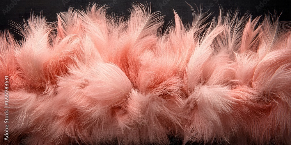 Soft Pink Feathers Texture Background Delicate Fluffy Pastel Plumage Abstract Closeup Soft Pink Feathers Texture Background Delicate Fluffy Pastel Plumage Abstract Closeup