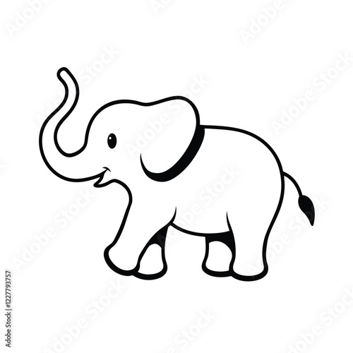 vector illustration of a elephant