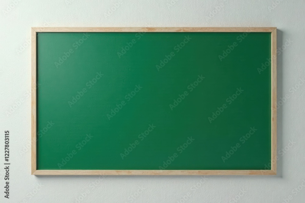 A Blank Green Chalkboard with a Light Wood Frame Ready for Your Message or Design A Blank Green Chalkboard with a Light Wood Frame Ready for Your Message or Design