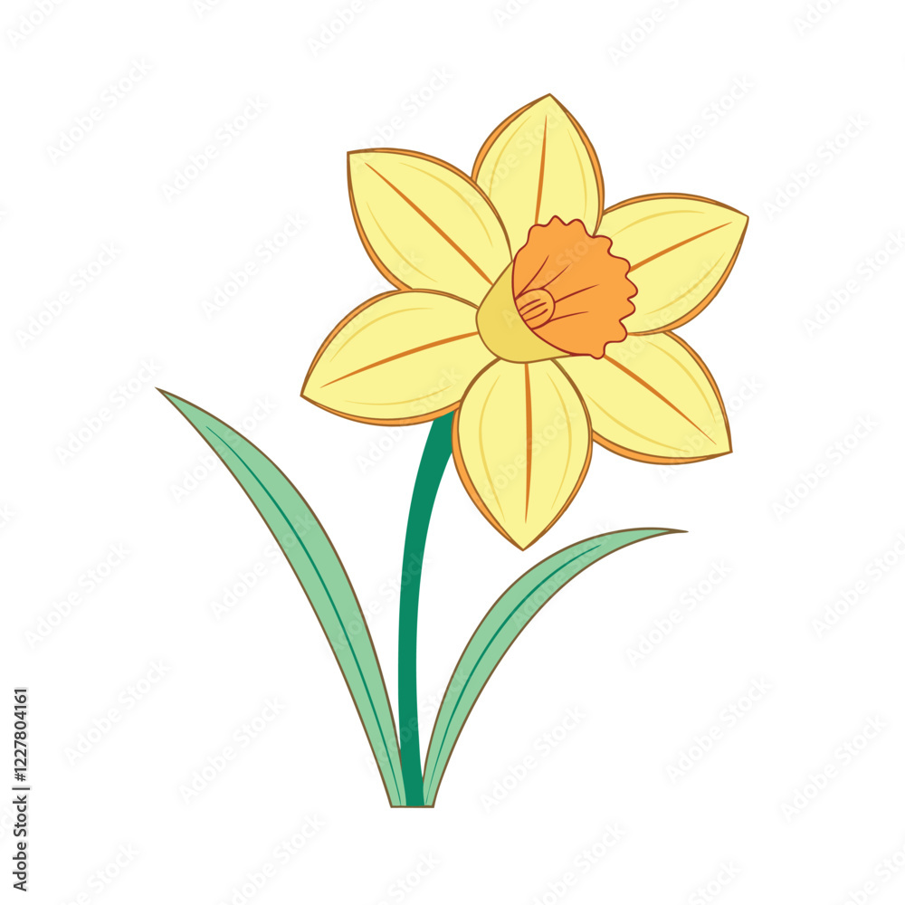 Naklejka premium yellow flower isolated on white