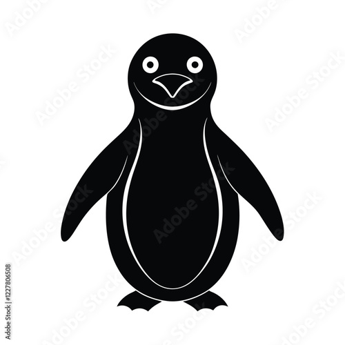 penguin cartoon isolated on white