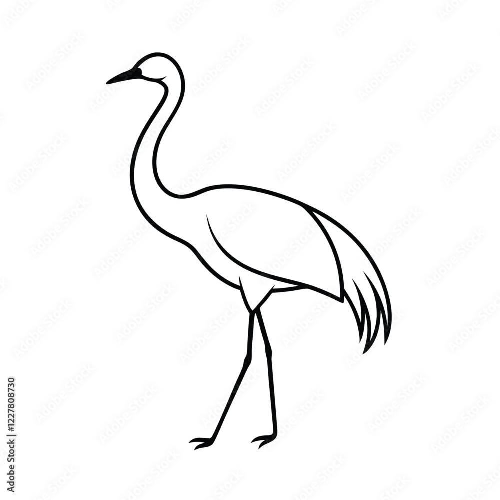 illustration of a crane illustration of a crane