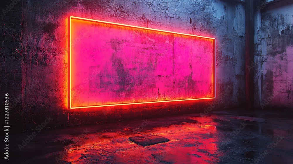 Neon Glow: Urban Abstract Art Neon Glow: Urban Abstract Art