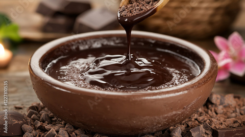 A luxurious spa where chocolate facials and hot cocoa baths are offered.