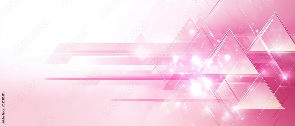 Abstract pink geometric design with light effects and gradients Abstract pink geometric design with light effects and gradients