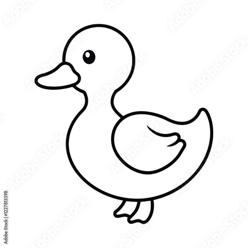 duck isolated on white
