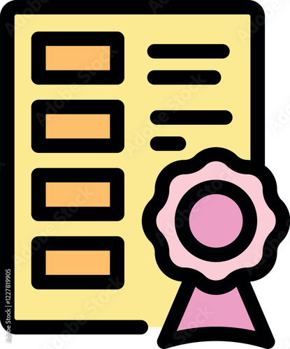 Certified document with a guarantee seal, ensuring quality and authenticity