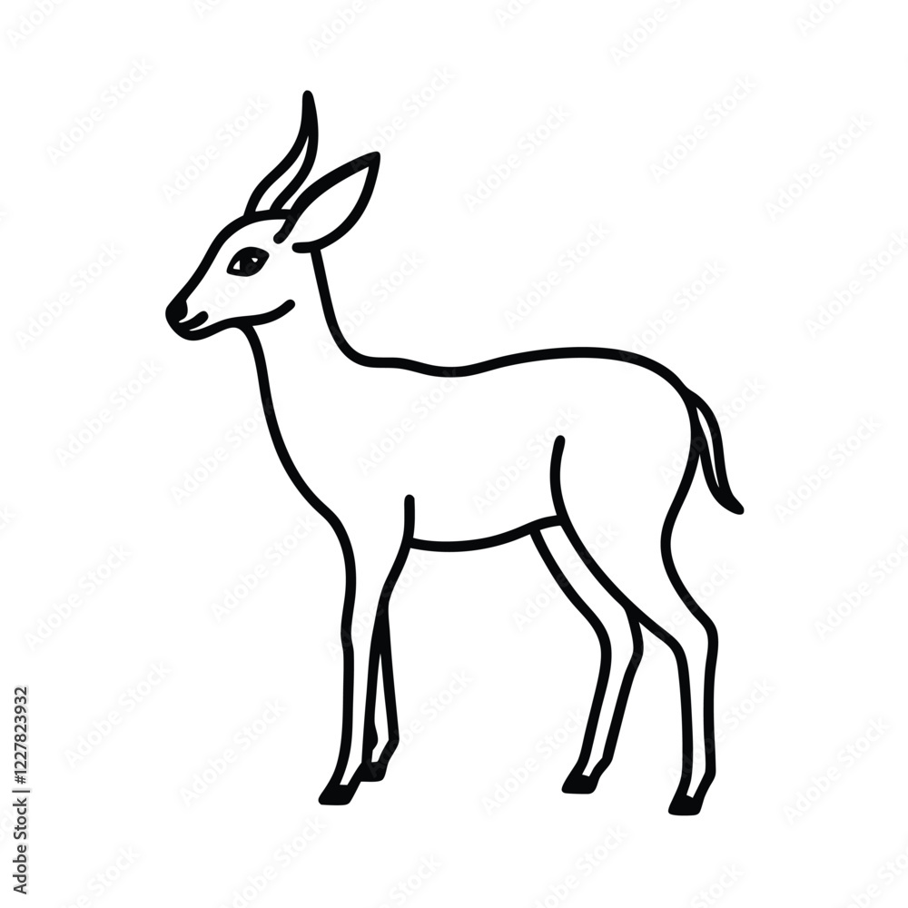 deer silhouette vector