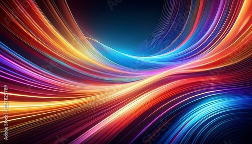 vibrant abstract background featuring colorful lights and flowing lines perfect for design projects and creative work
