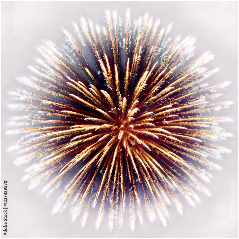 Naklejka premium Firework PNG — Isolated Transparent Background