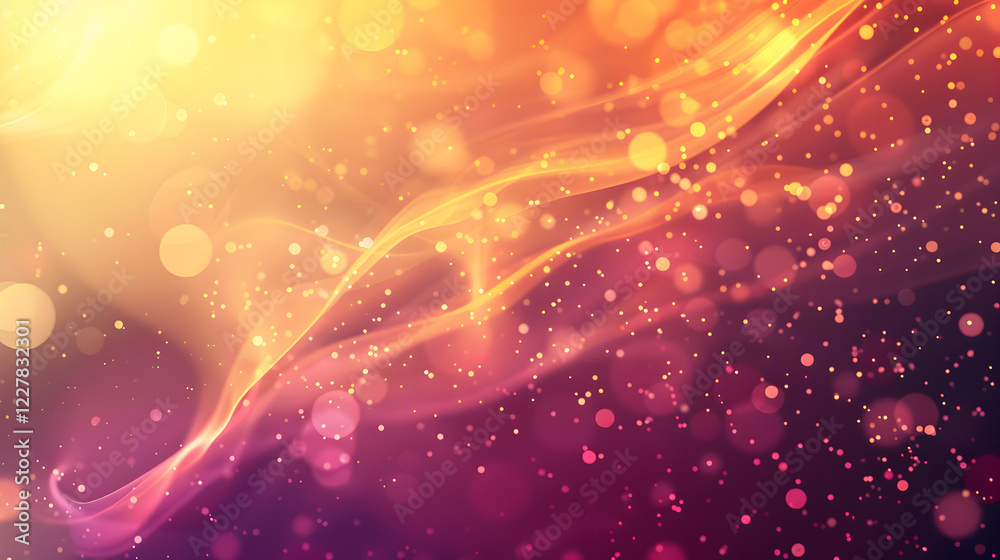 Fototapeta premium Abstract colorful background with light trails and bokeh effects.