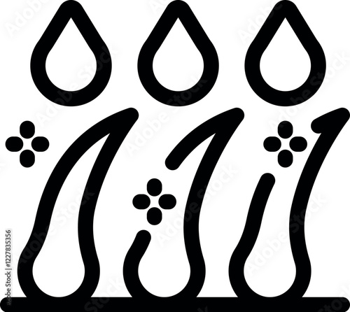 Nourishing hair follicles with water promotes healthy hair growth and overall scalp health