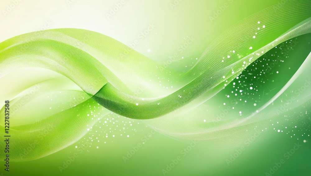 Abstract Green Wave Background: Serene Nature Inspired Design Abstract Green Wave Background: Serene Nature Inspired Design