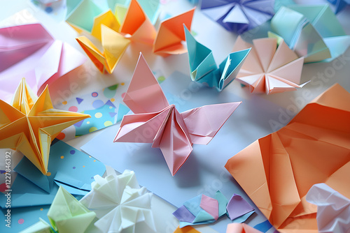 Step-by-Step Guide to Create a Colorful Origami Butterfly - Simple to Complex Folds photo