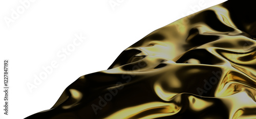 Golden Threads: Abstract 3D...