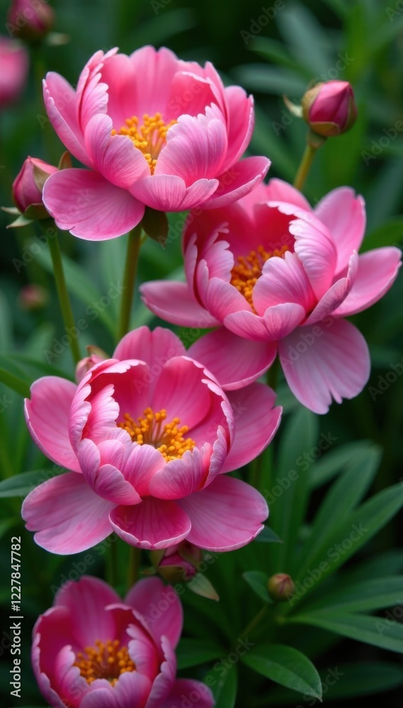 Peony flowers in a garden, garden, nature Peony flowers in a garden, garden, nature