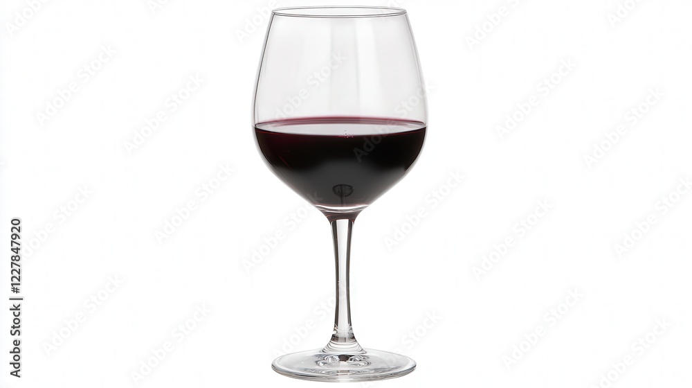 red wine elegantly pouring into a glass on white background red wine elegantly pouring into a glass on white background