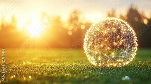 Sustainable business with eco-friendly practices, featuring green offices, renewable energy, and waste reduction initiatives, modern and responsible aesthetics