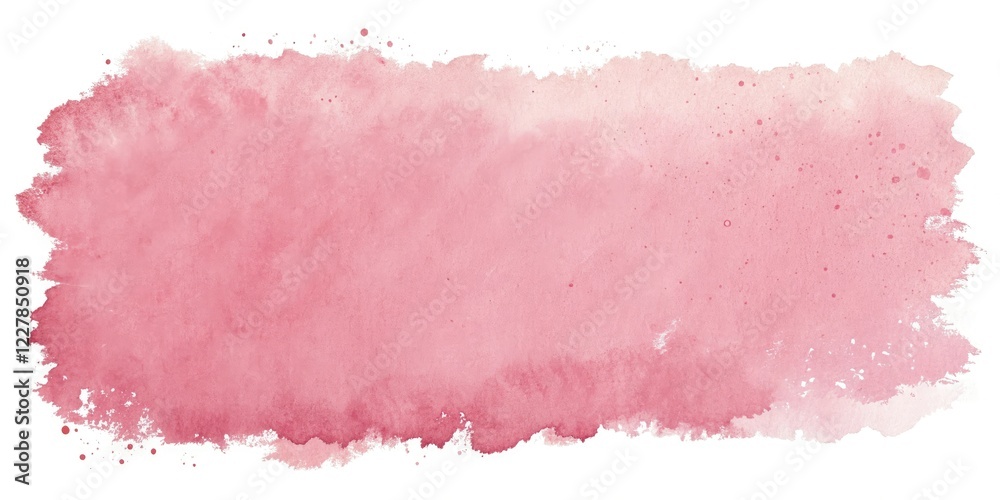 Obraz premium Soft pink watercolor strokes on a white background, dreamy effect, subtle texture, layered technique, pale pink tone