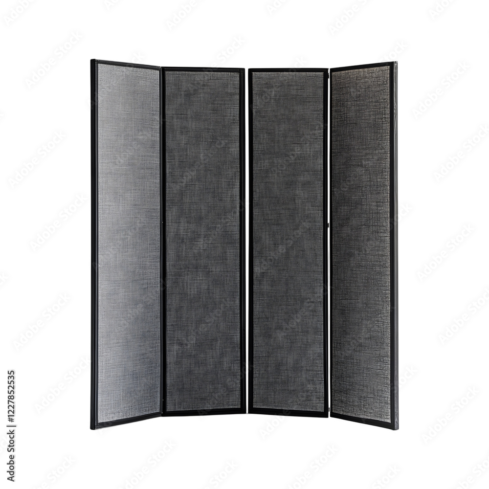 Lightweight Room Dividers with Fabric Panels Isolated on Transparent Background Lightweight Room Dividers with Fabric Panels Isolated on Transparent Background