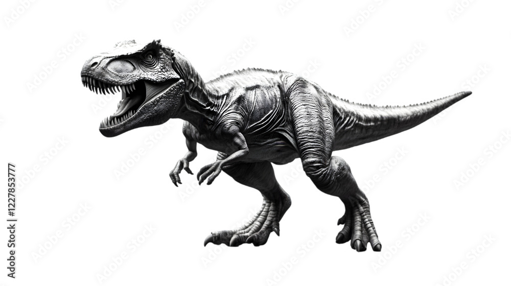 Fototapeta premium dinosaur black and white png