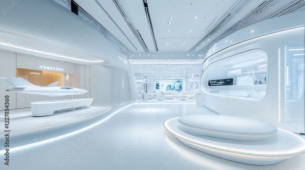 Serene white room, minimalist interior design with elegant couch and comfortable chair for a sophisticated ambiance Serene white room, minimalist interior design with elegant couch and comfortable chair for a sophisticated ambiance