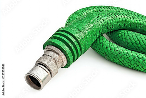 Garden Hose Isolated On Whi...