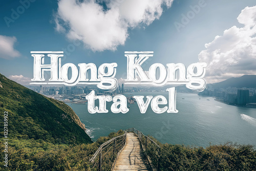 Hong Kong Travel Text Typog...