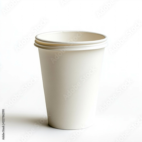 Wallpaper Mural White Paper Coffee Cup Isolated Torontodigital.ca