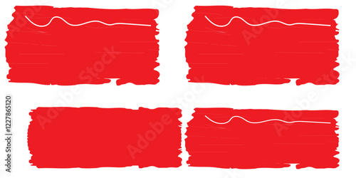 Free Download Brush stroke, ink paint brush, grunge lines. Black square shapes with ripped jagged borders on white background. Vintage grunge boxes for collage, text, banner, sticker design. - GFXLoad