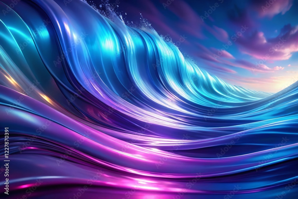Elegant Abstract Purple Blue Wave Background, Glossy Smooth Motion Design, 4K Ultra HD Video Still Elegant Abstract Purple Blue Wave Background, Glossy Smooth Motion Design, 4K Ultra HD Video Still