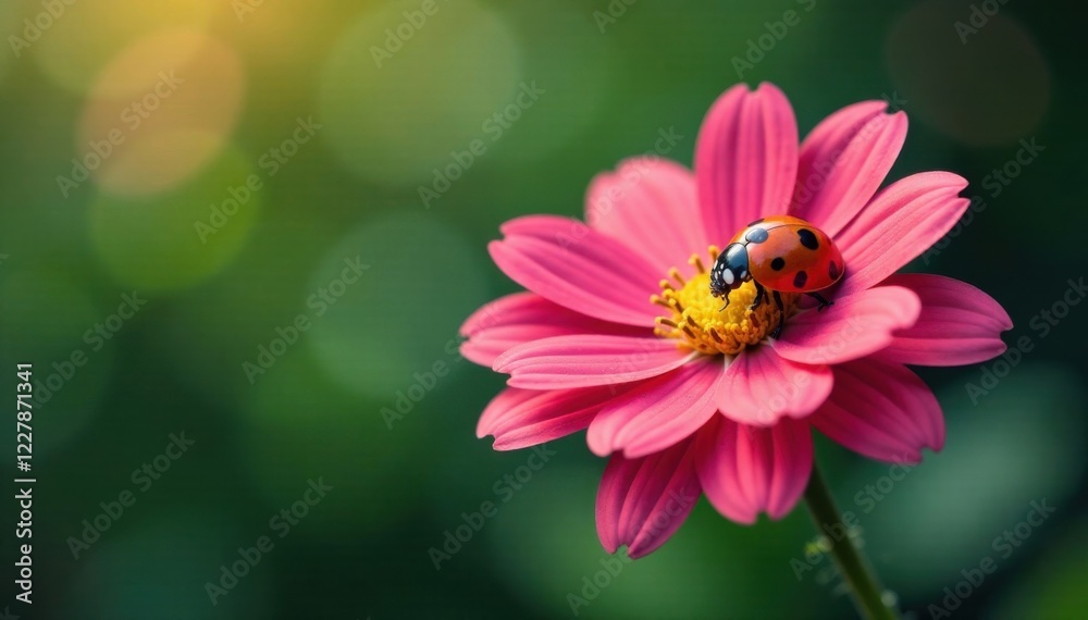 Ladybug and flower friendship symbol , companionship, ladybugs Ladybug and flower friendship symbol , companionship, ladybugs