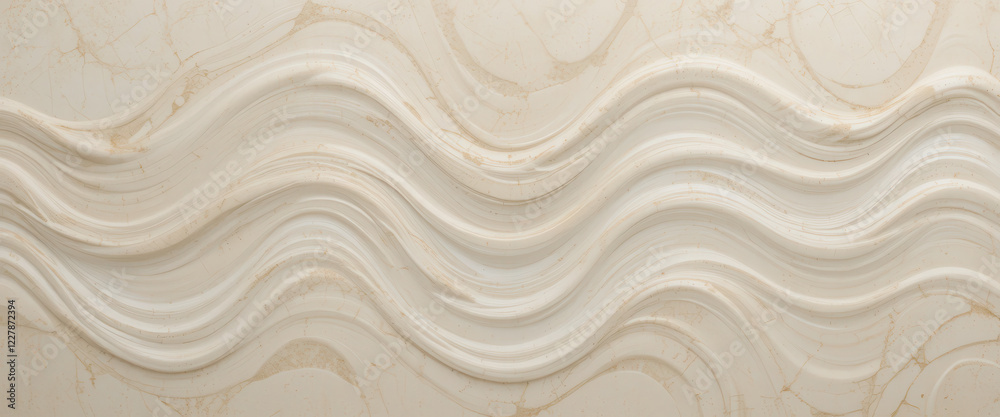Obraz premium Textured wave pattern on a light background for design use.