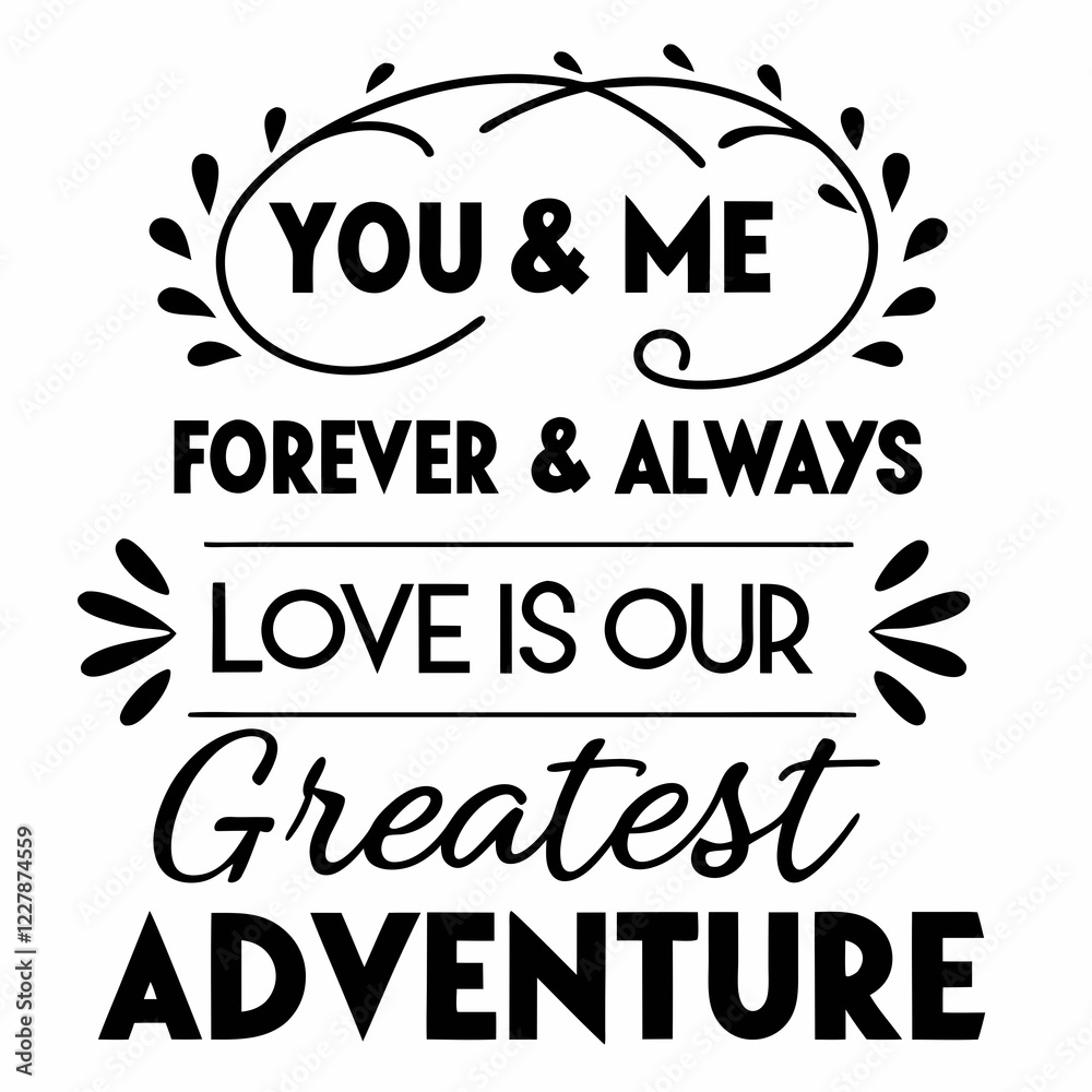 Fototapeta premium valentine day typography design