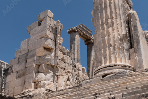 The ancient Greek temple of Apollo at Didum in Turkey dating back to the 8th century BC. photo