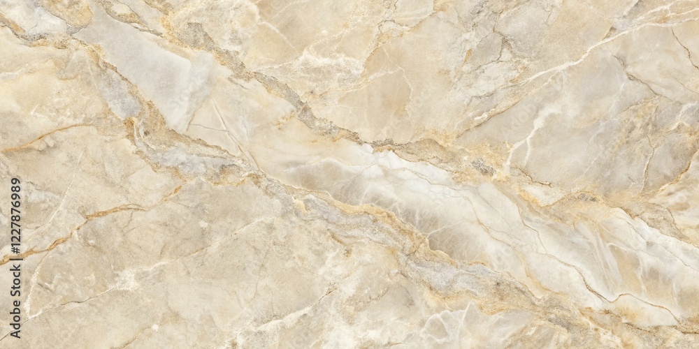 Fototapeta premium Elegant Neutral Marble Texture Background with Copy Space - Right Side