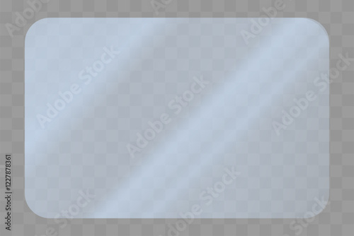 Texture of a rectangular plate with solar reflection. Beautiful reflection with a blue tint