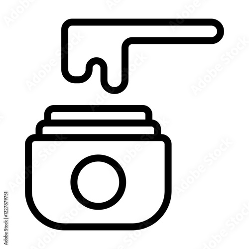 Wax Vector Line Icon Design