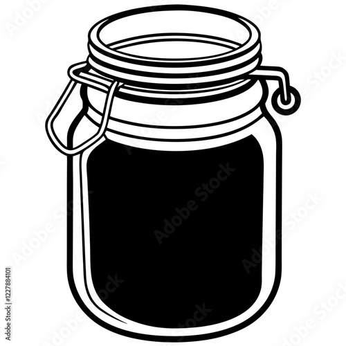 glass jar of jam