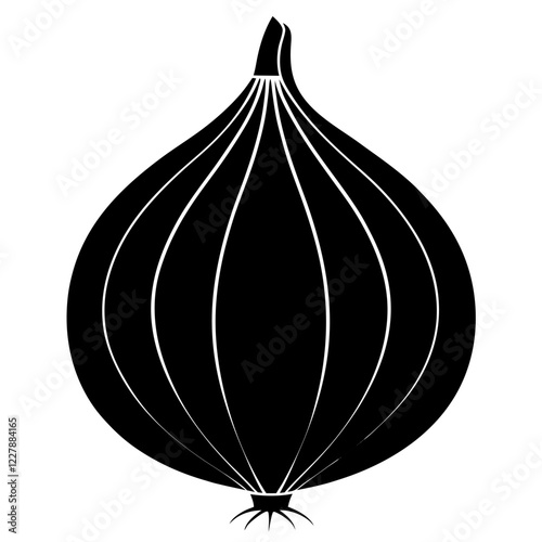 onion isolated on white