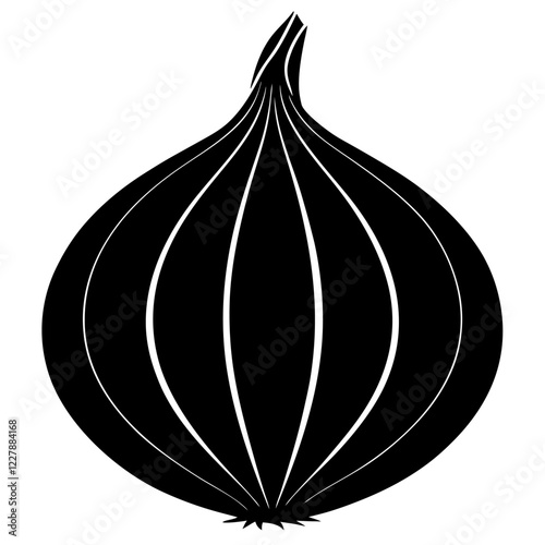 onion isolated on white background