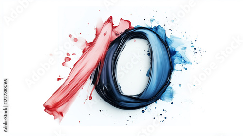 3D Ink Splatter Letter: Unique Custom Art for Modern Home Decor and Personalized Gifts