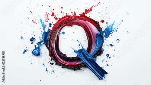 3D Ink Splatter Letter: Unique Custom Art for Modern Home Decor and Personalized Gifts