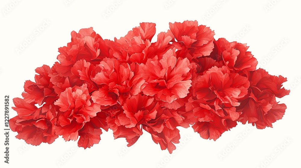 Bright red artificial flowers arranged elegantly, perfect for decoration or crafting projects against a plain backdrop. Bright red artificial flowers arranged elegantly, perfect for decoration or crafting projects against a plain backdrop.