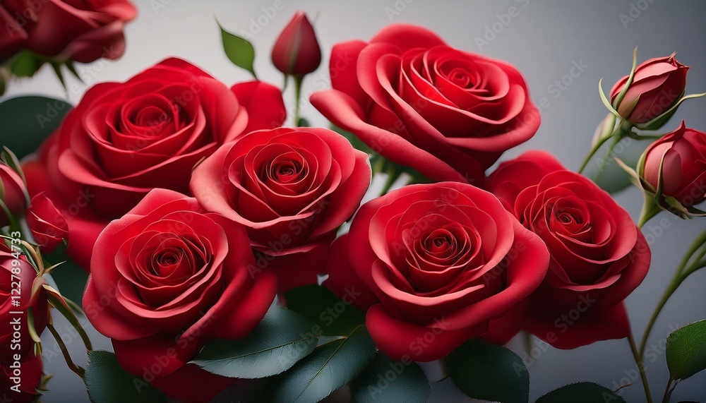 red rose flowers, AI generated red rose flowers, AI generated