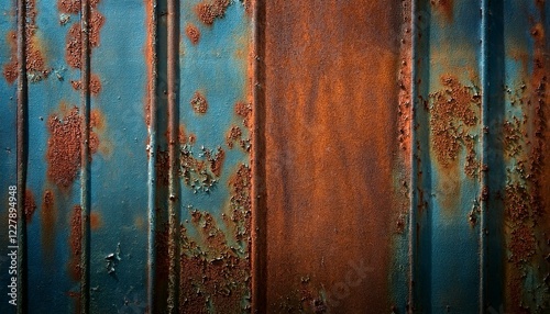 weathered steel metal texture background, AI generated