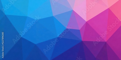 Abstract Low Polygonal Background with Vibrant Blue and Pink Hues A Seamless Texture for Design Projects